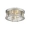 Z-Lite Cape Harbor 3 Light Flush Mount, Brushed Nickel & Clear 491F3-BN - alternate 4